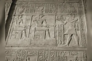 Karnak Temple at Luxor, columns of the great hypostyle hall