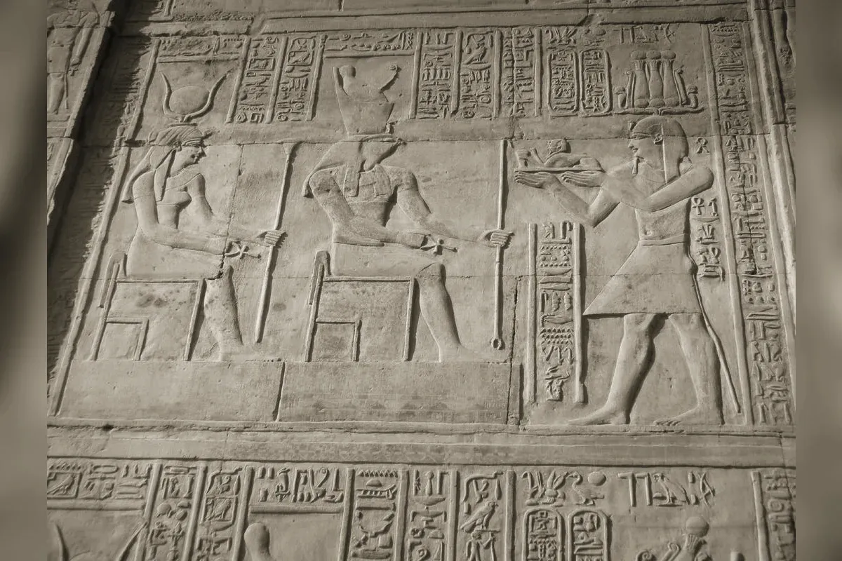 Temple de Karnak à Louxor, colonnes de la grande salle hypostyle